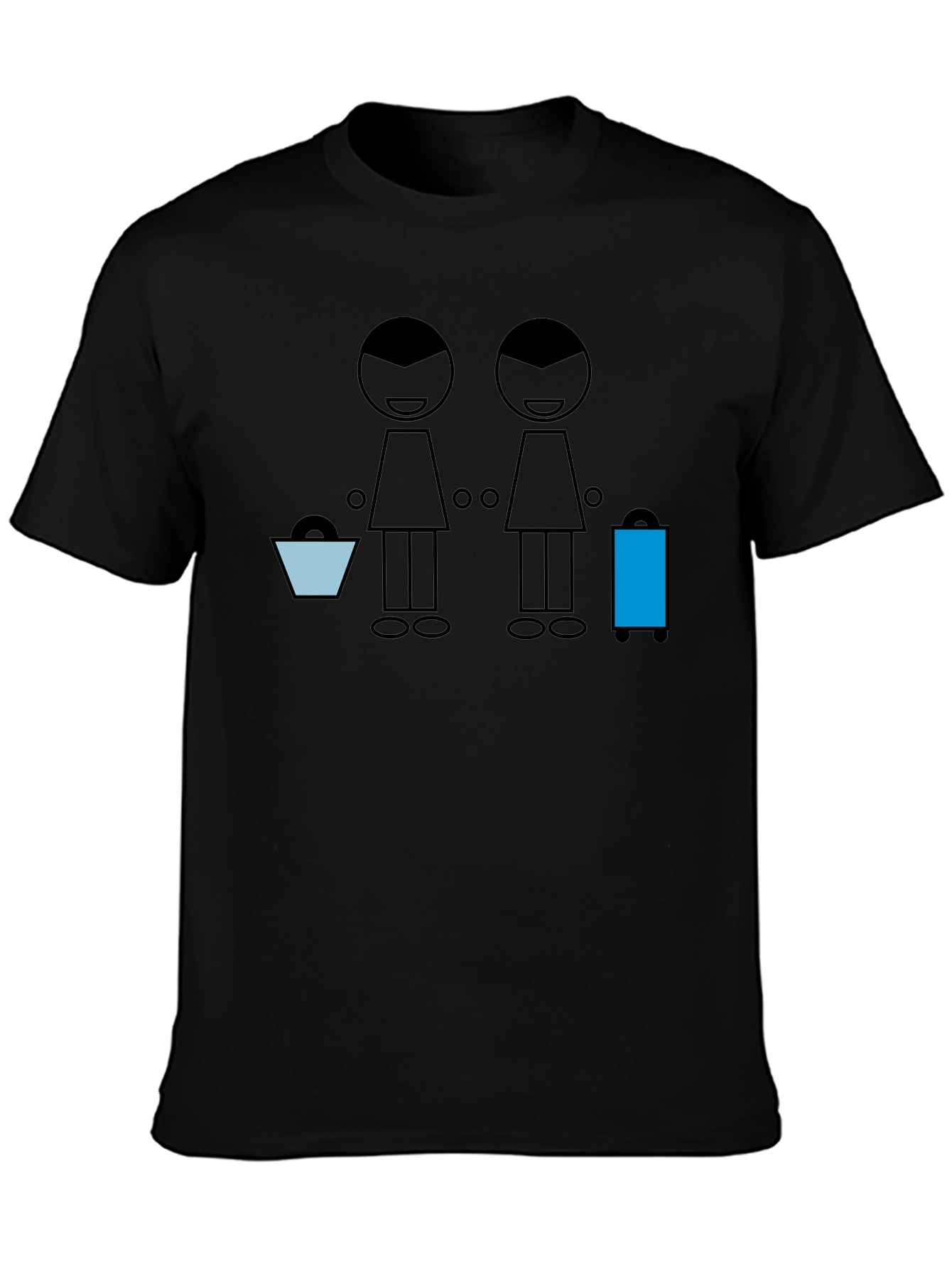 Stick Figure Travelers Graphic Tee