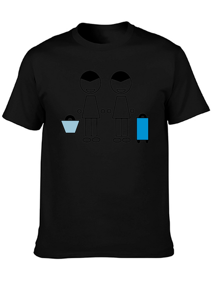 Stick Figure Travelers Graphic Tee