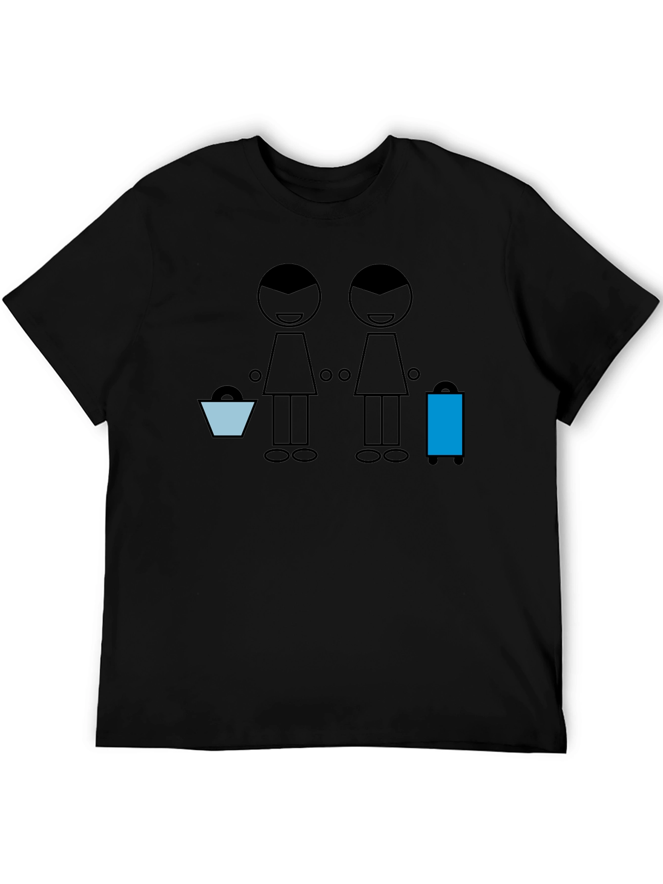 Stick Figure Travelers Graphic Tee
