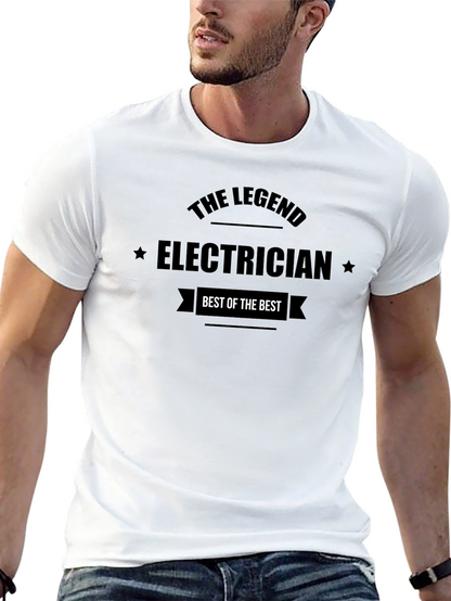 The Legend Electrician Black T-Shirt