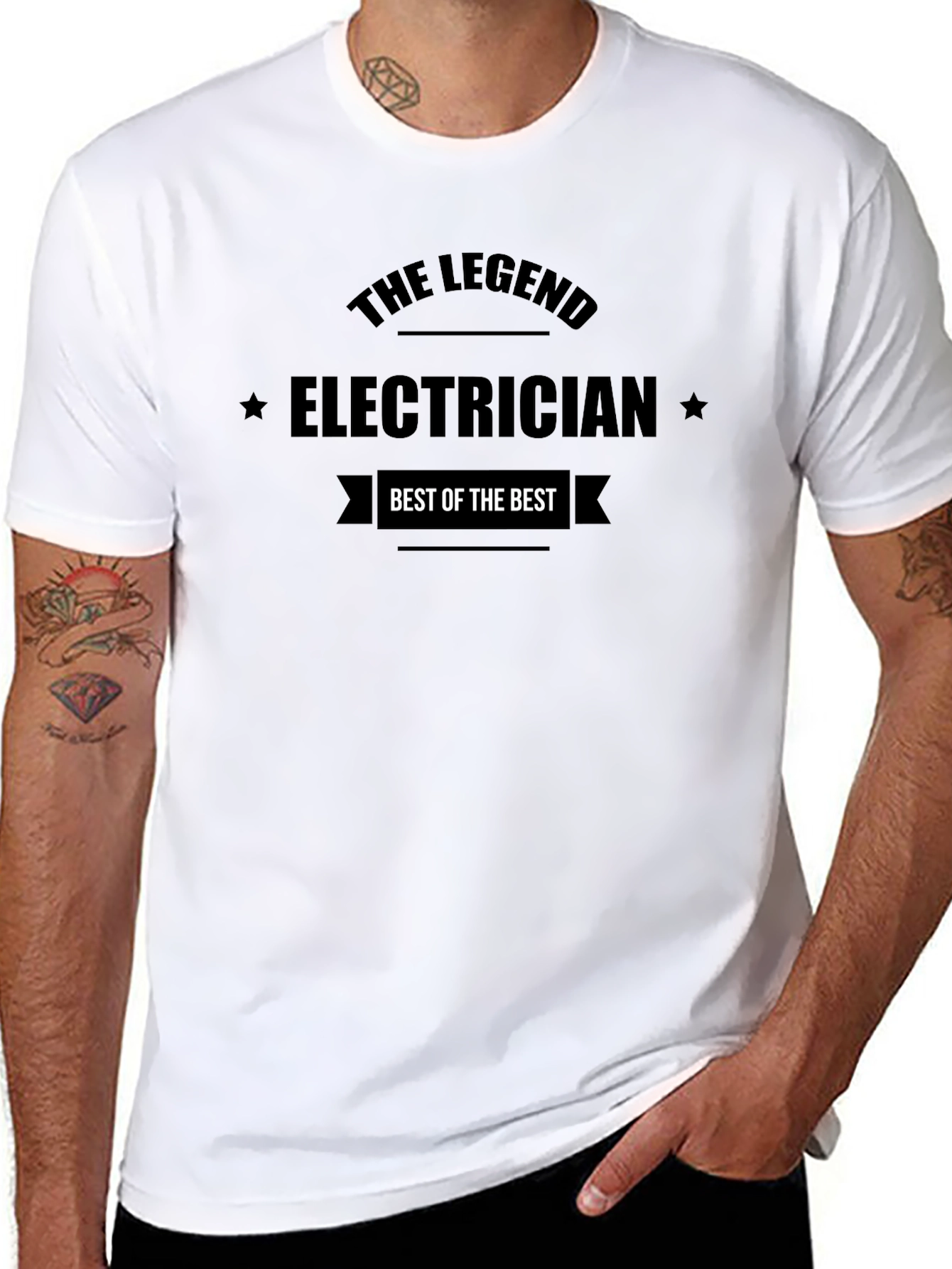 The Legend Electrician Black T-Shirt