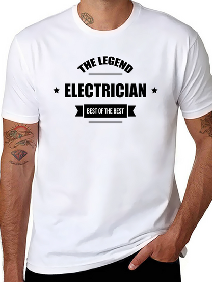 The Legend Electrician Black T-Shirt