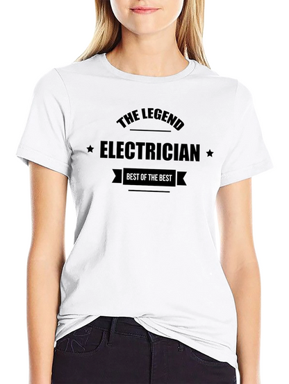 The Legend Electrician Black T-Shirt