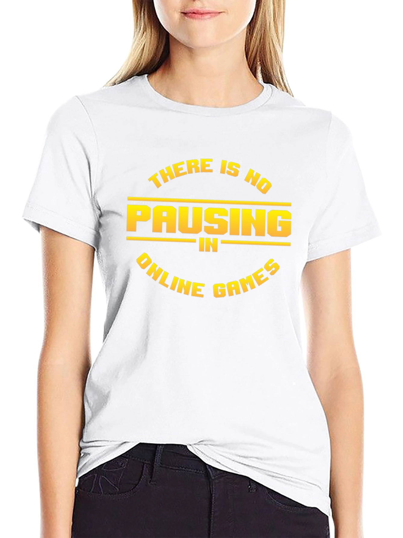 No Pausing Online Games Black T-Shirt