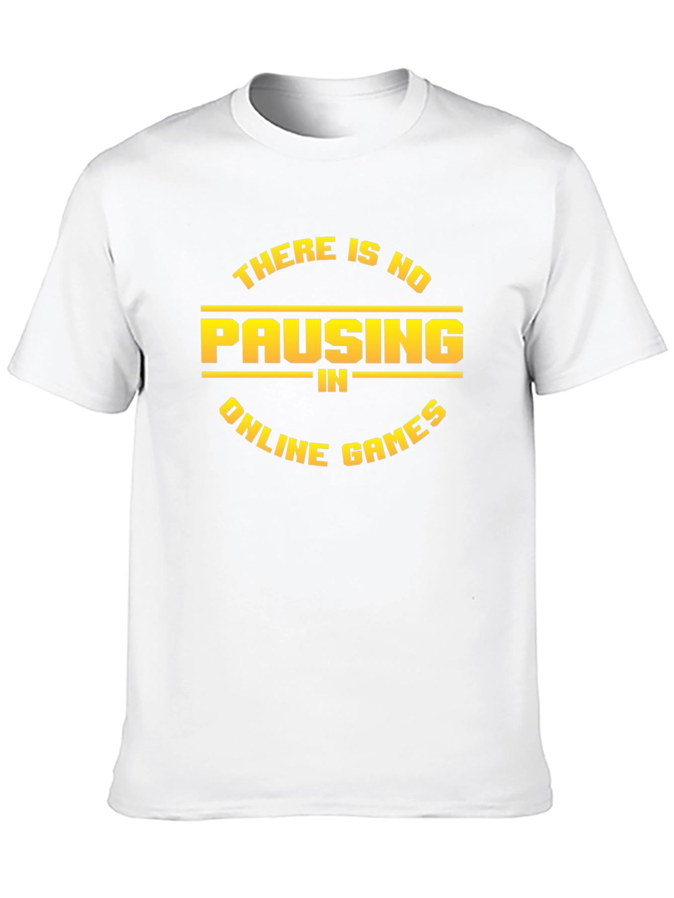 No Pausing Online Games Black T-Shirt