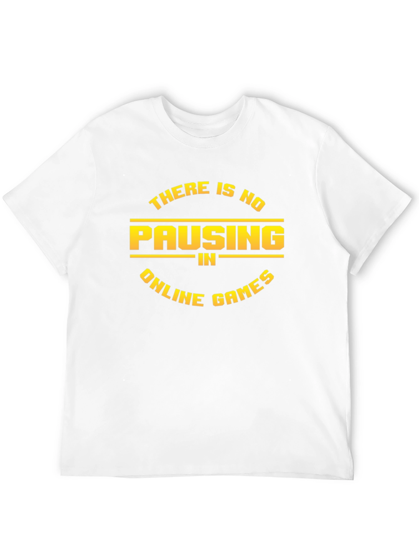 No Pausing Online Games Black T-Shirt