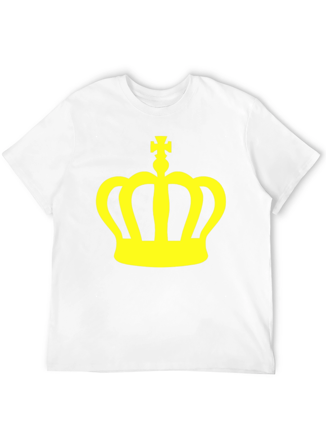 Crown Graphic Tee - Stylish Black Cotton T-Shirt