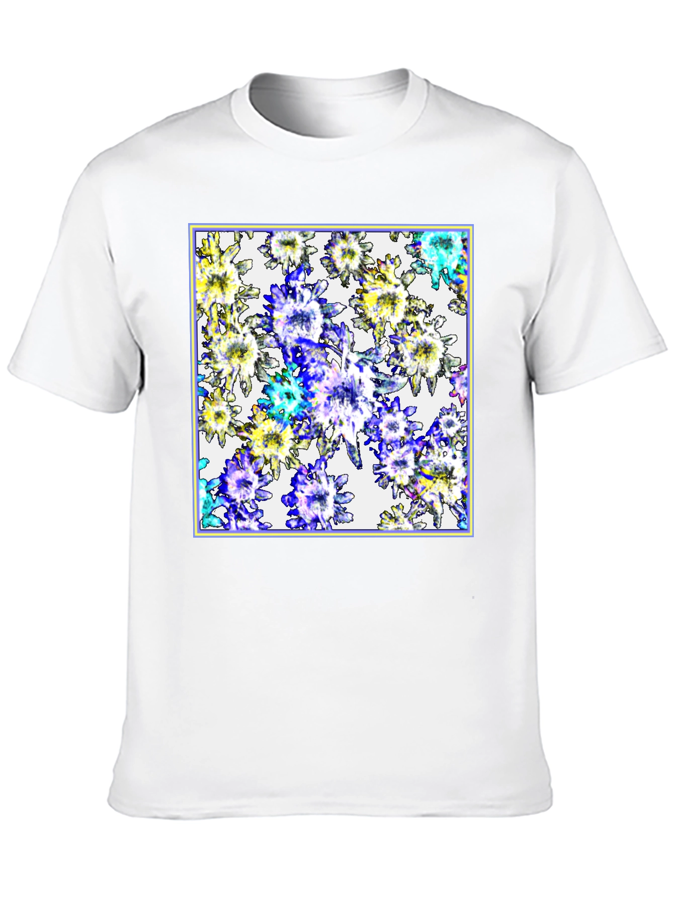 Floral Burst Black T-Shirt