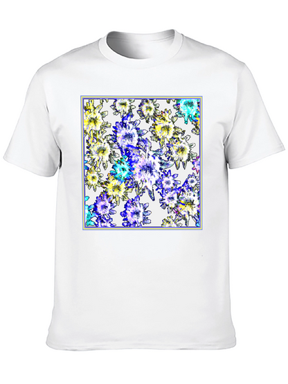 Floral Burst Black T-Shirt