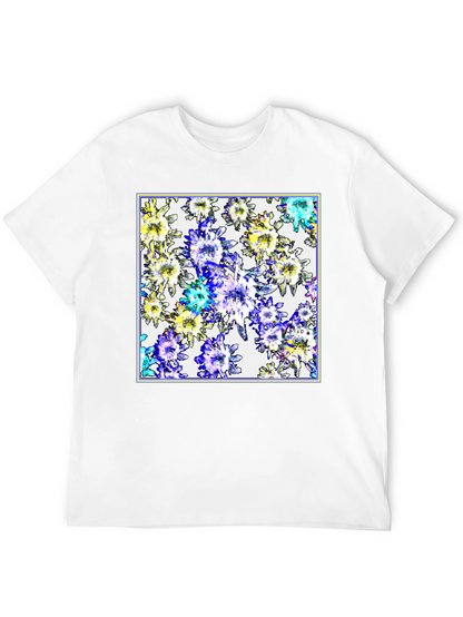 Floral Burst Black T-Shirt