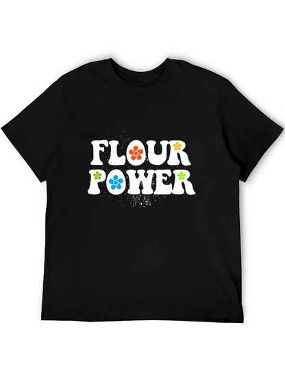 Flour Power Graphic T-Shirt - Retro Style