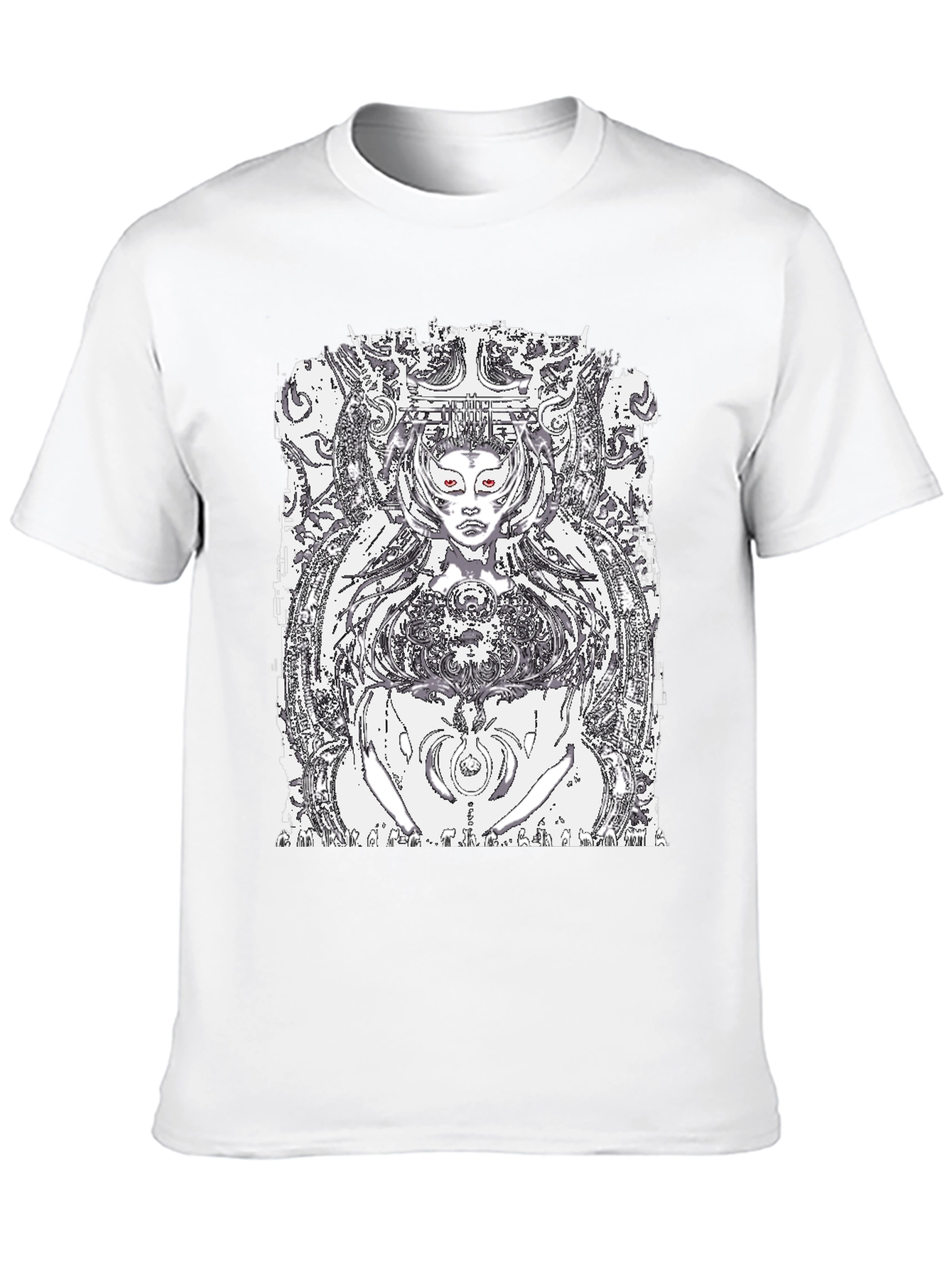 Black Graphic Tee - Queen of Tech Print