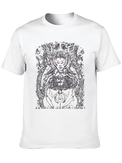 Black Graphic Tee - Queen of Tech Print