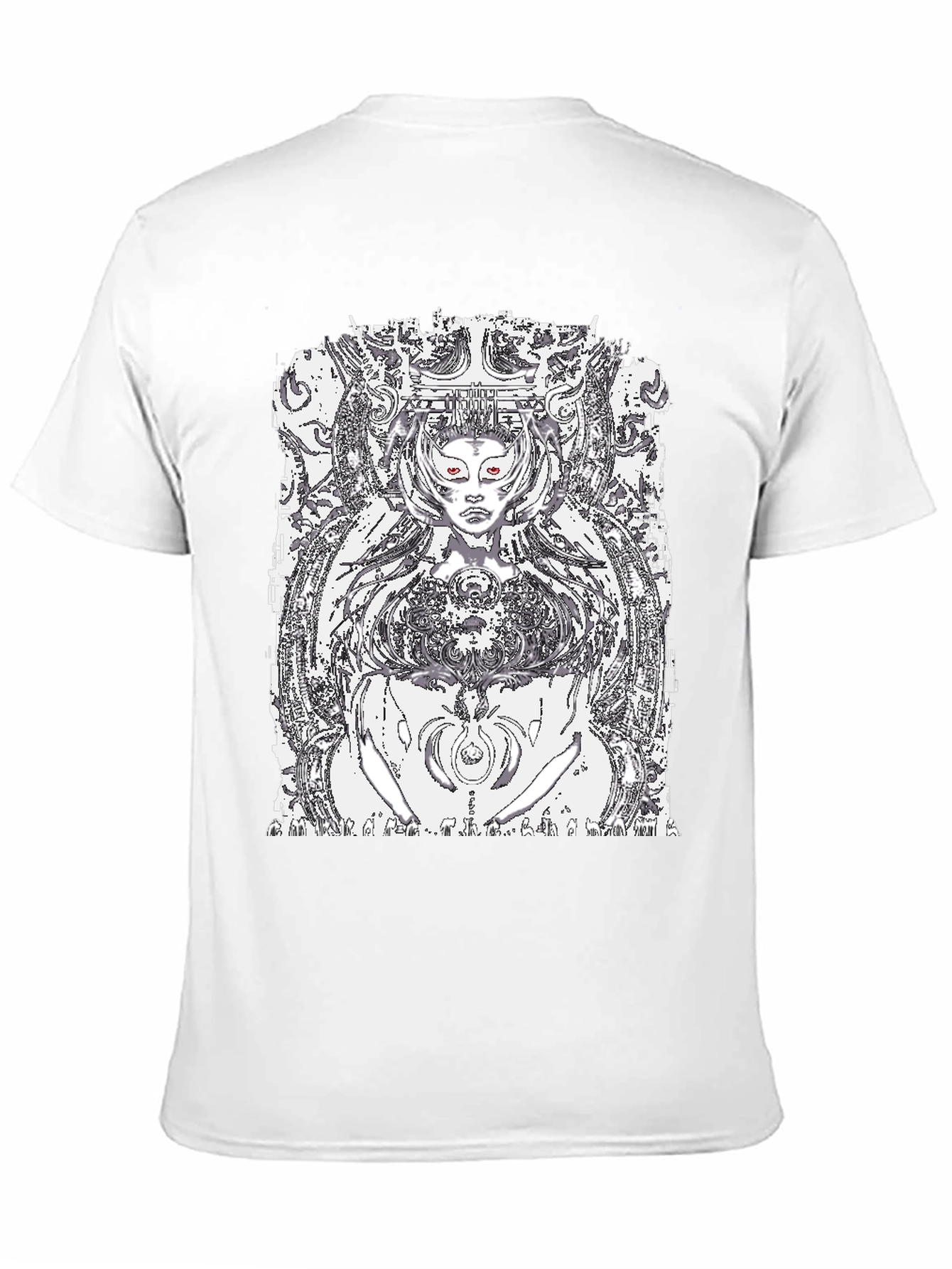 Black Graphic Tee - Queen of Tech Print