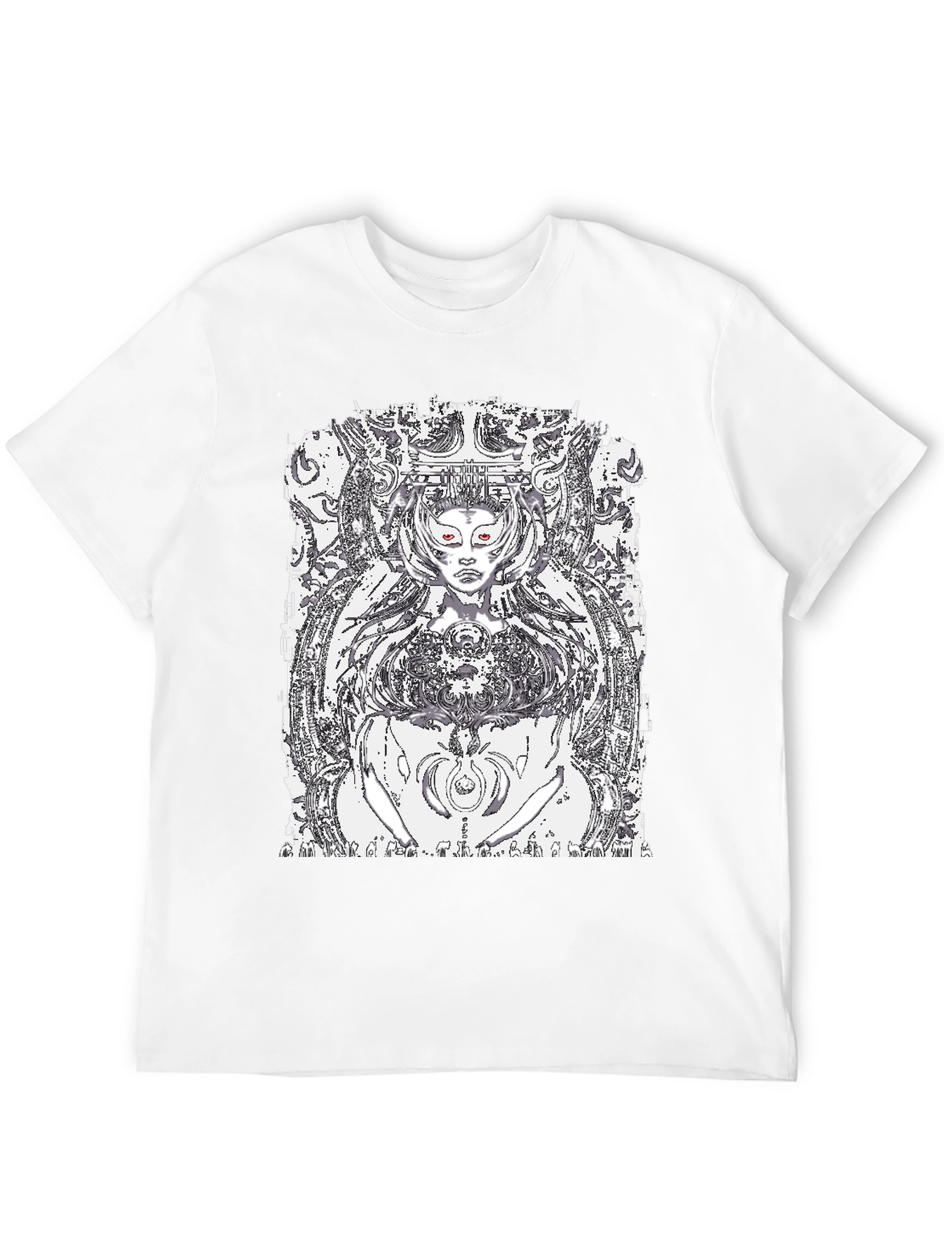 Black Graphic Tee - Queen of Tech Print
