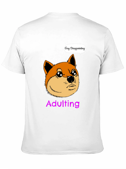 Adulting Disappointment Doge Meme Graphic T-Shirt