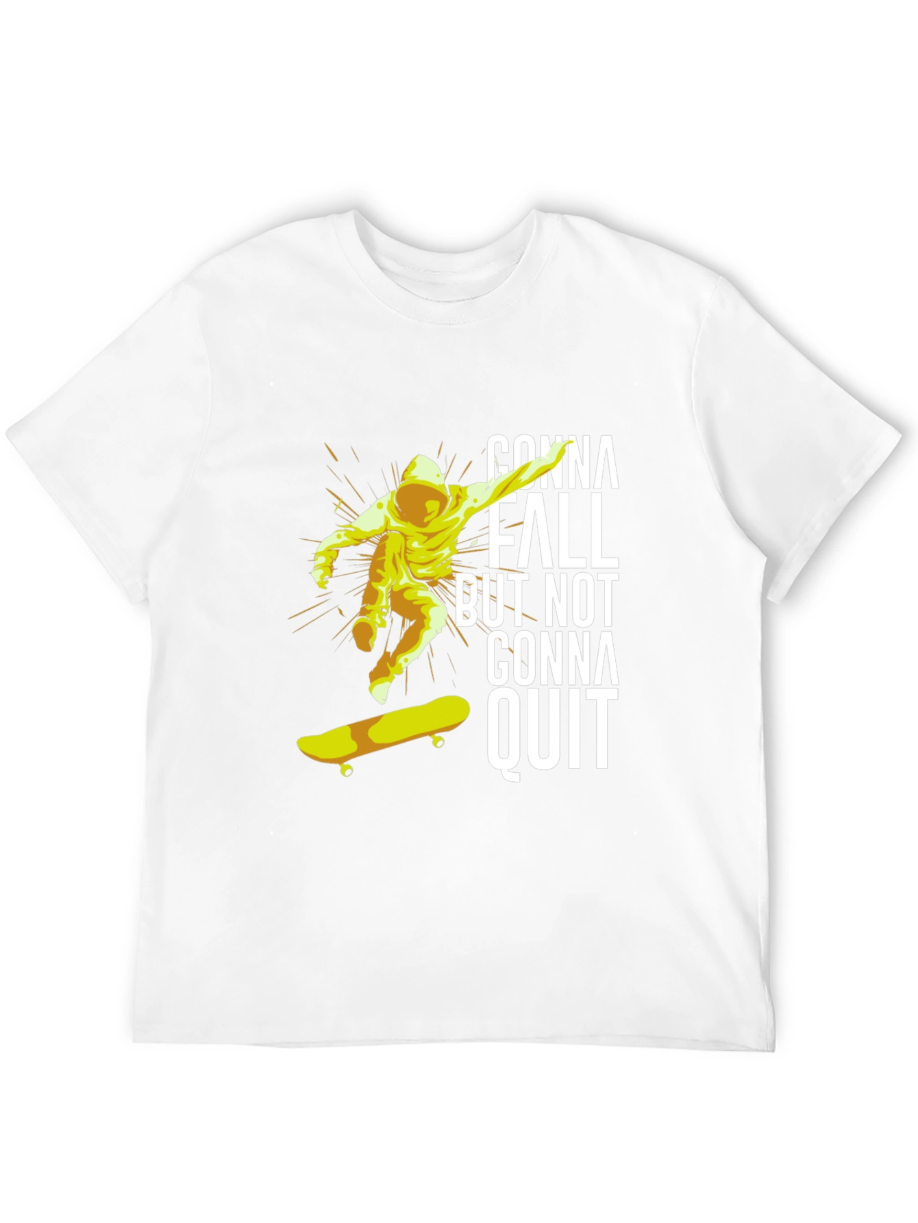 Skateboarding T-Shirt - Gonna Fall But Not Gonna Quit