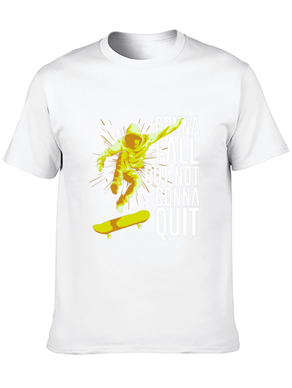 Skateboarding T-Shirt - Gonna Fall But Not Gonna Quit