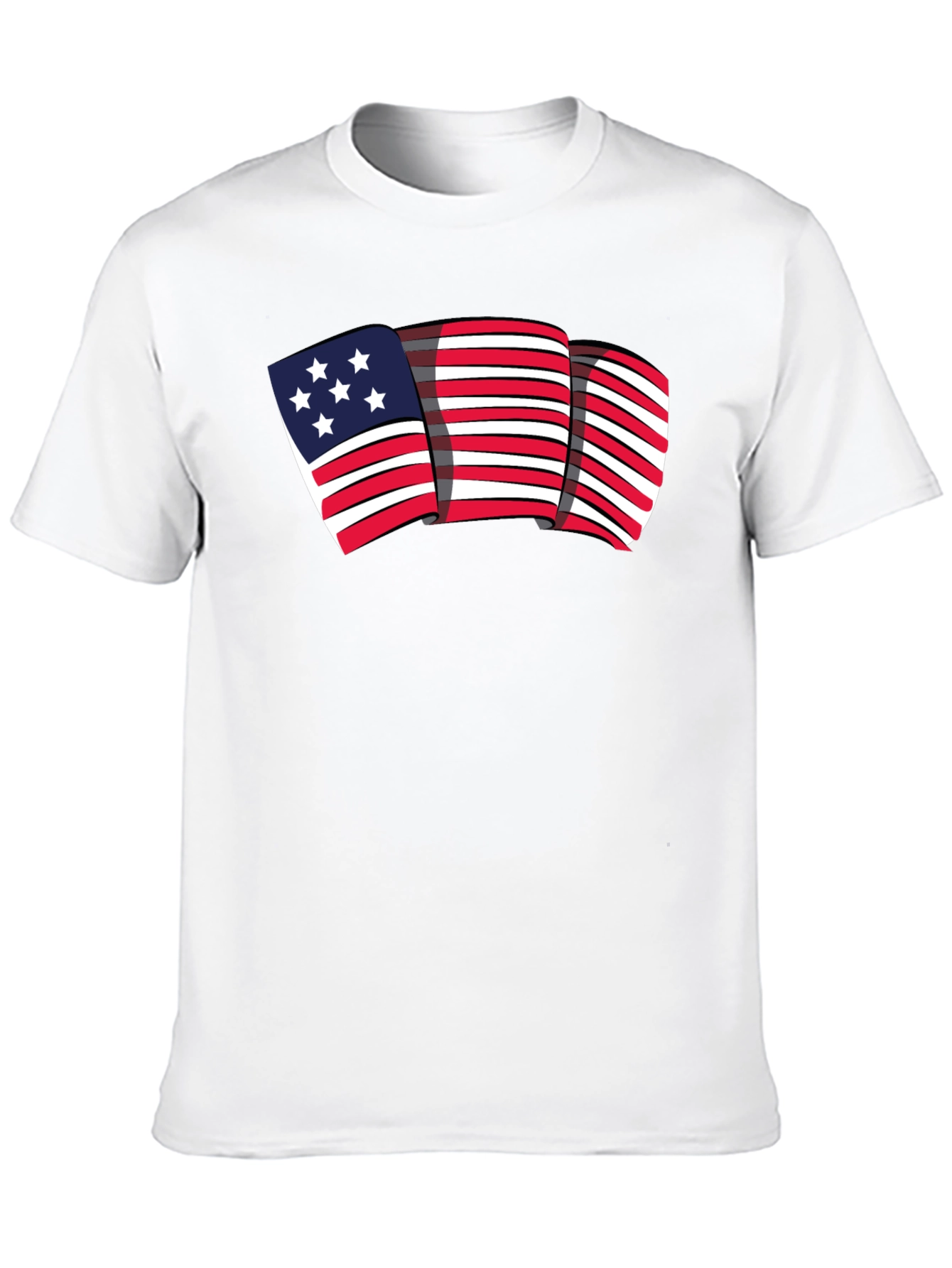 American Flag Graphic Tee - Patriotic Style