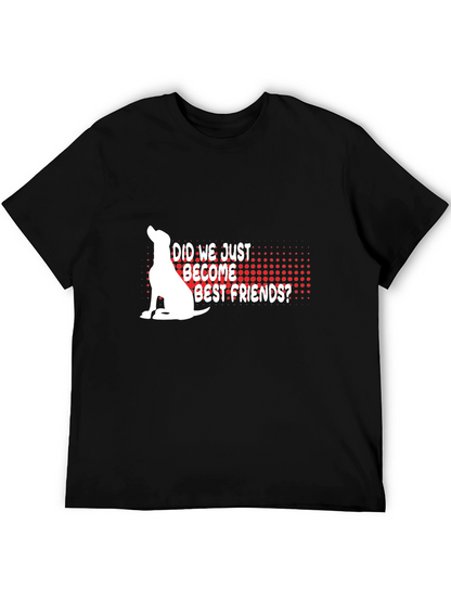 Dog Best Friends Graphic Tee - Black