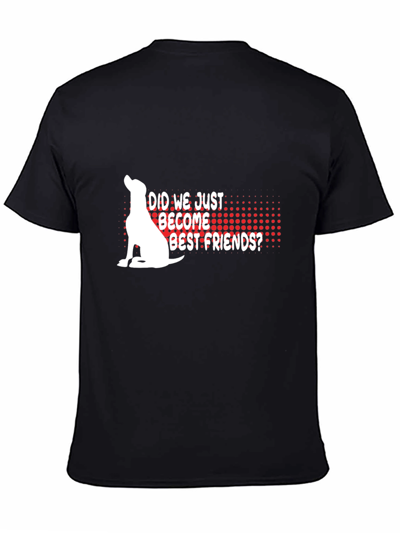 Dog Best Friends Graphic Tee - Black