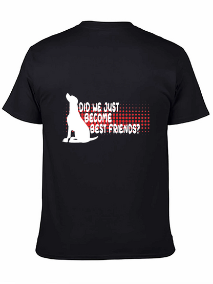 Dog Best Friends Graphic Tee - Black