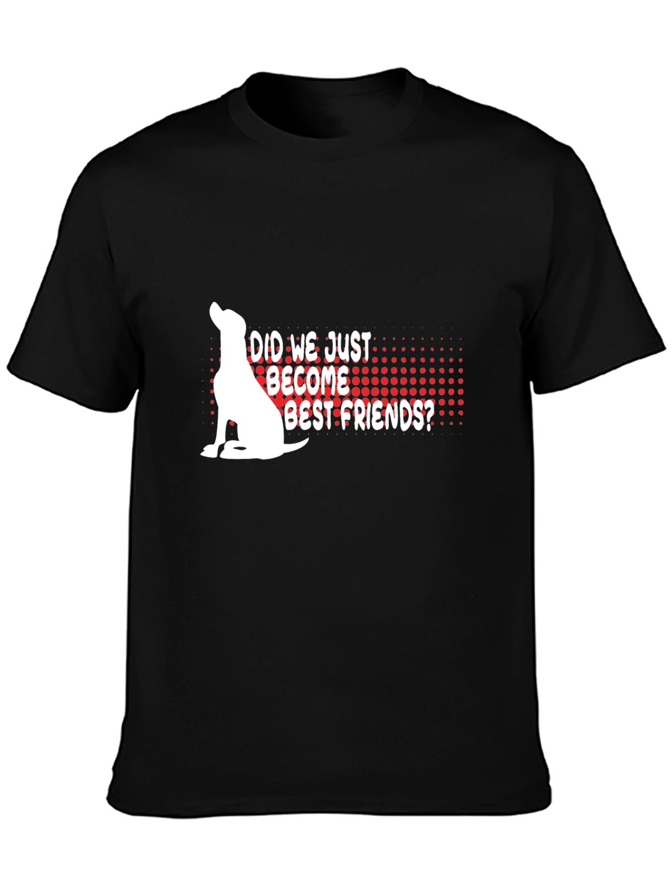 Dog Best Friends Graphic Tee - Black