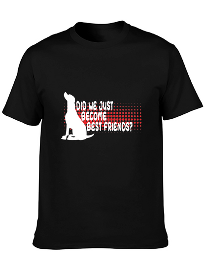 Dog Best Friends Graphic Tee - Black