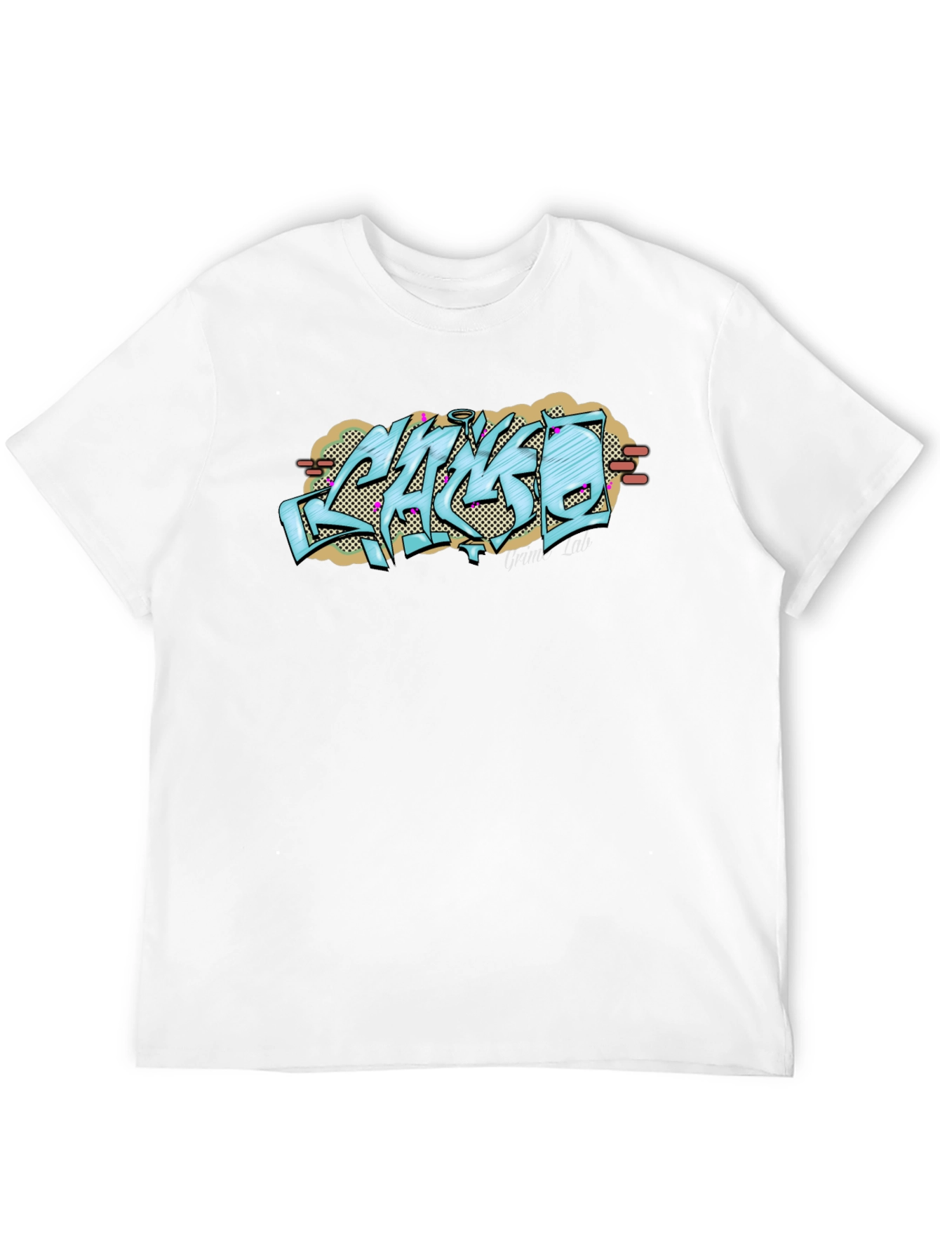 Graffiti Style Graphic Print Black T-Shirt
