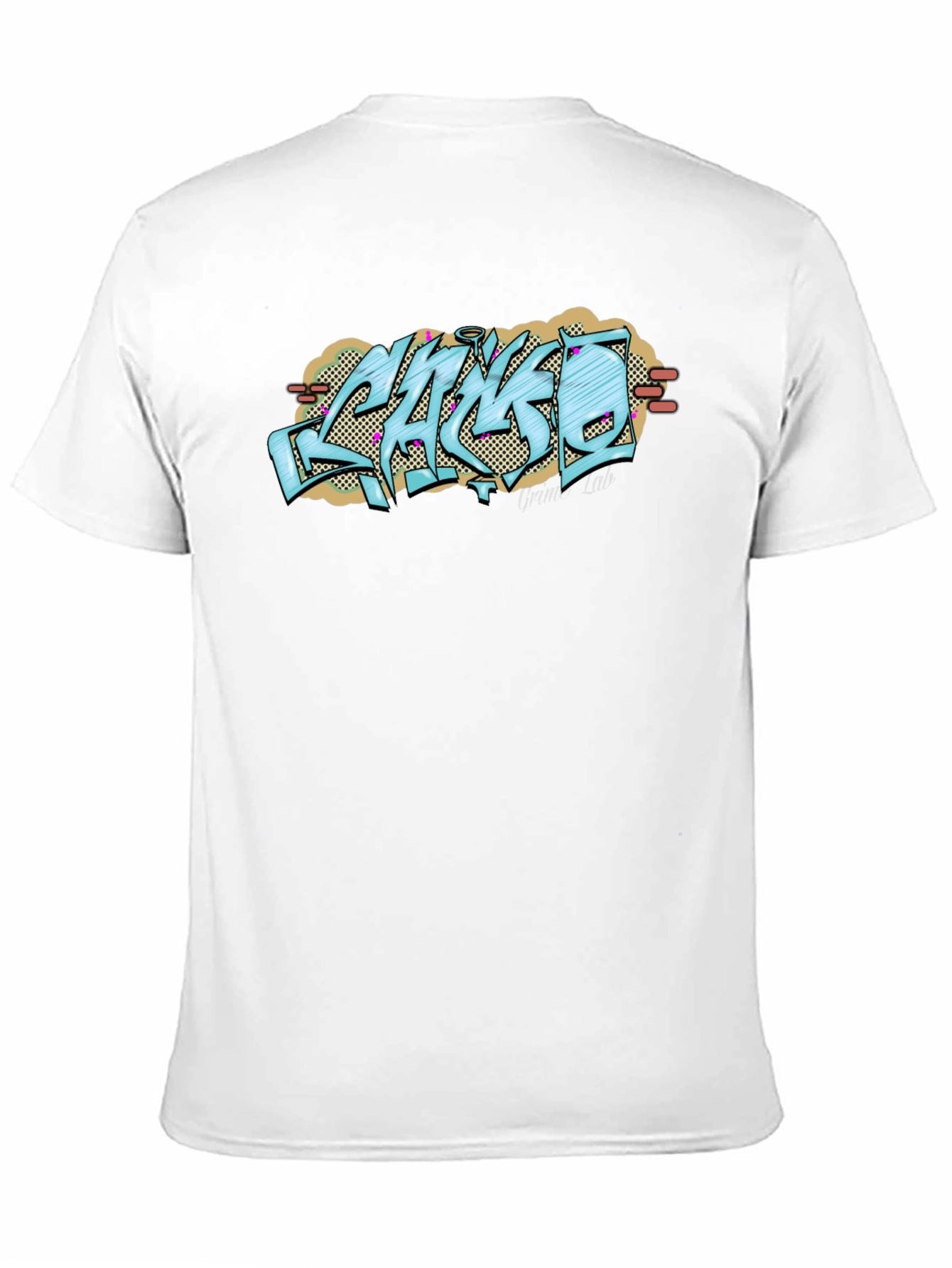 Graffiti Style Graphic Print Black T-Shirt