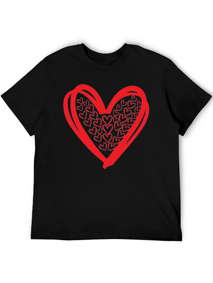 Heart Graphic Black T-Shirt
