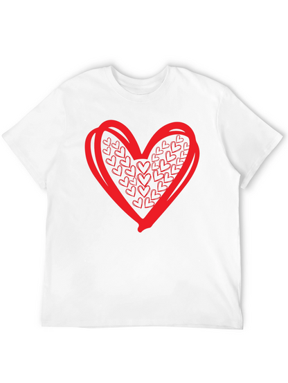 Heart Graphic Black T-Shirt
