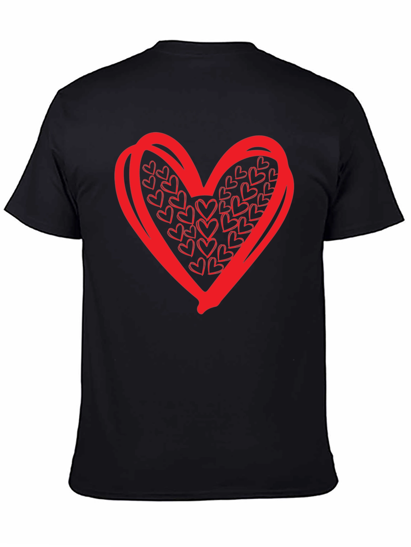 Heart Graphic Black T-Shirt