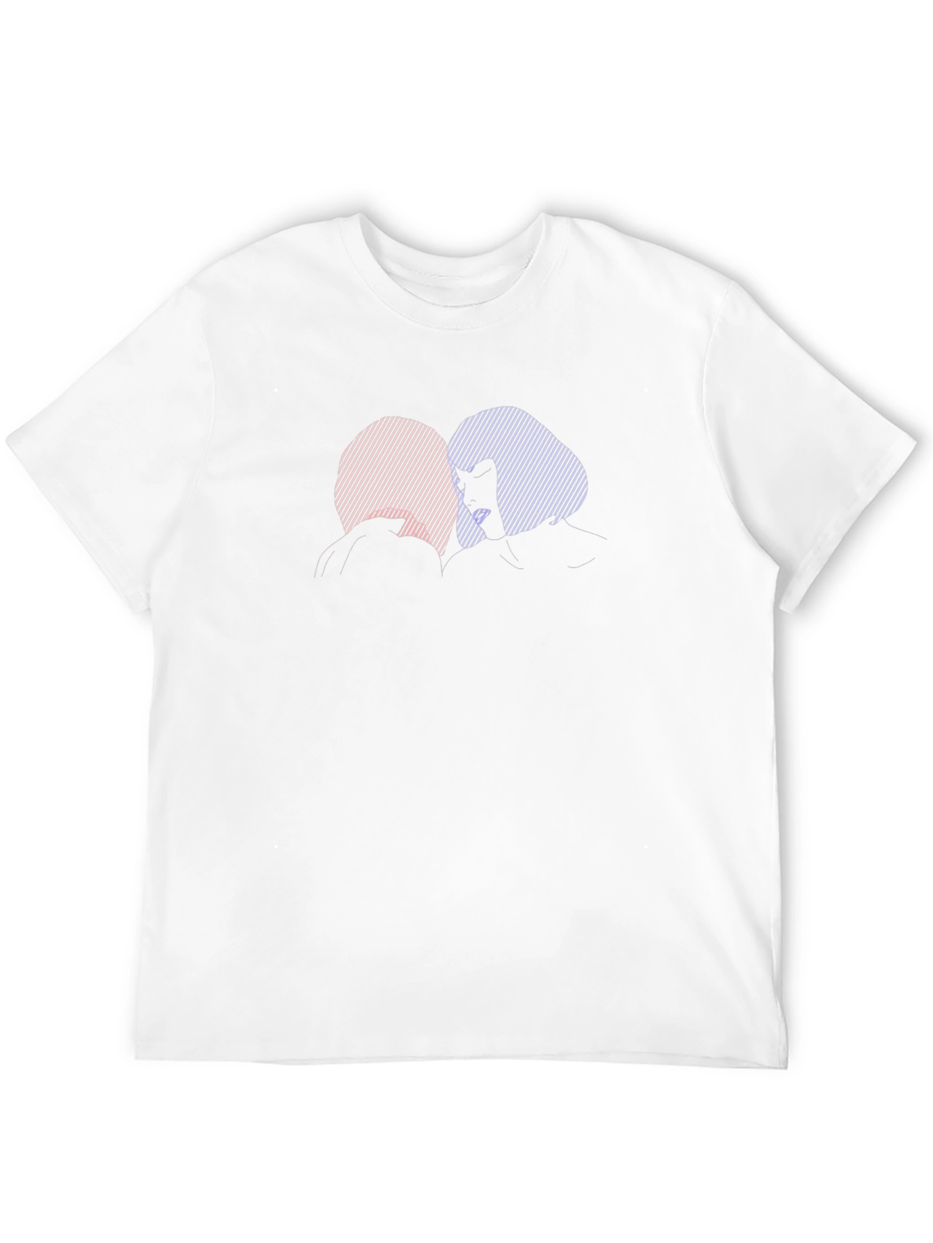 Silhouette Couple Graphic Black Tee