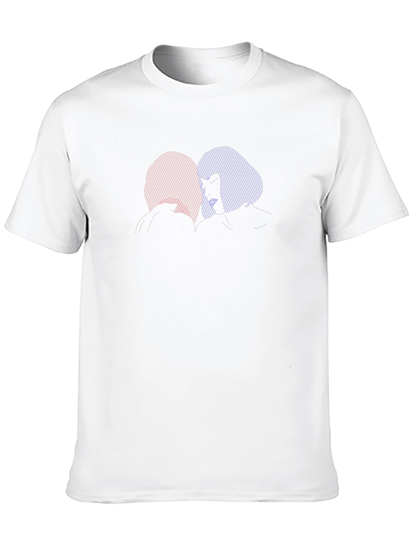 Silhouette Couple Graphic Black Tee