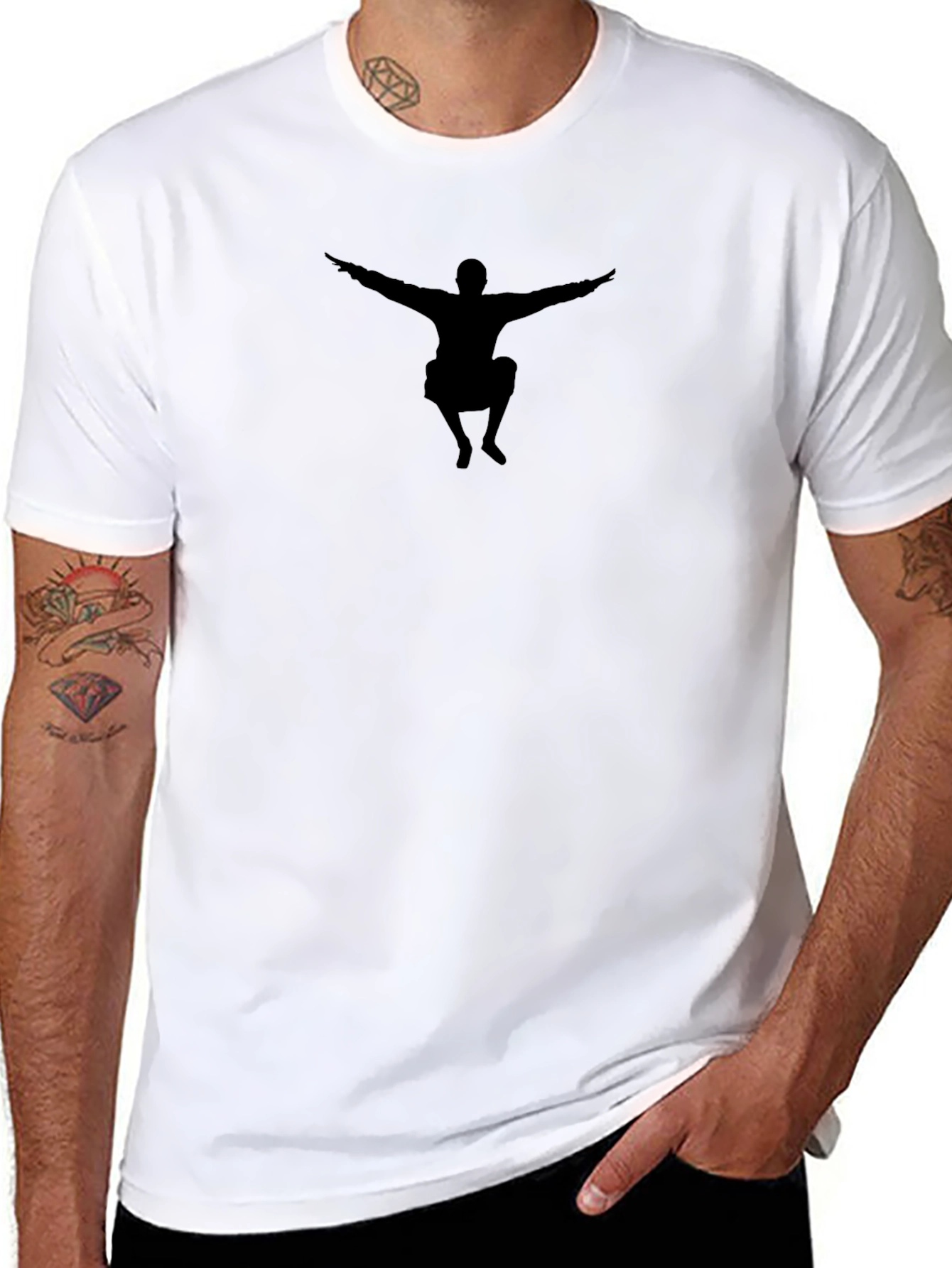 Silhouette Black T-Shirt Unique Design