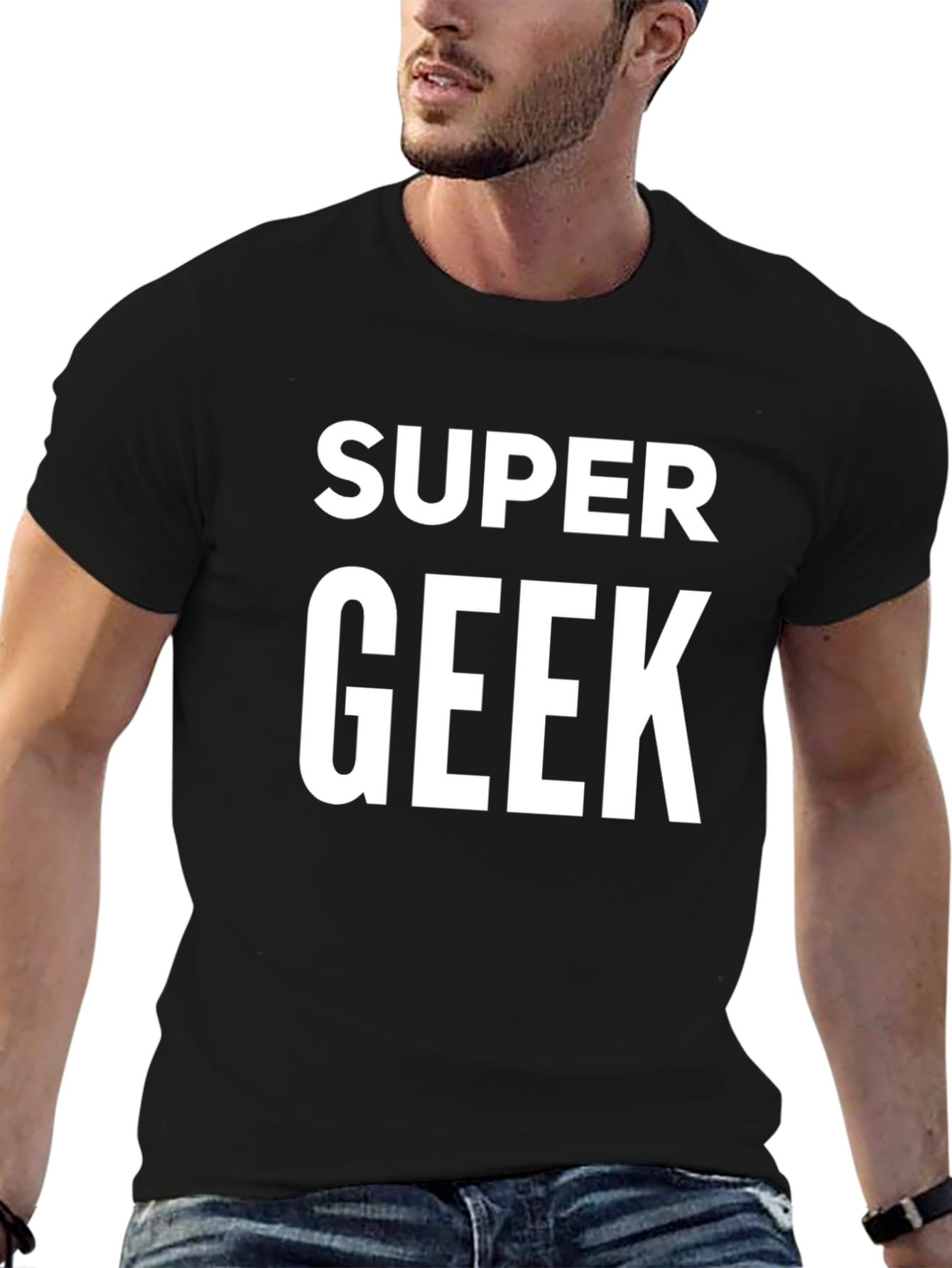 Super Geek Tee - Trendy Graphic T-Shirt