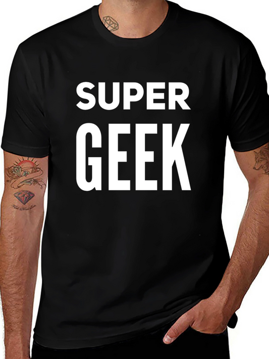 Super Geek Tee - Trendy Graphic T-Shirt