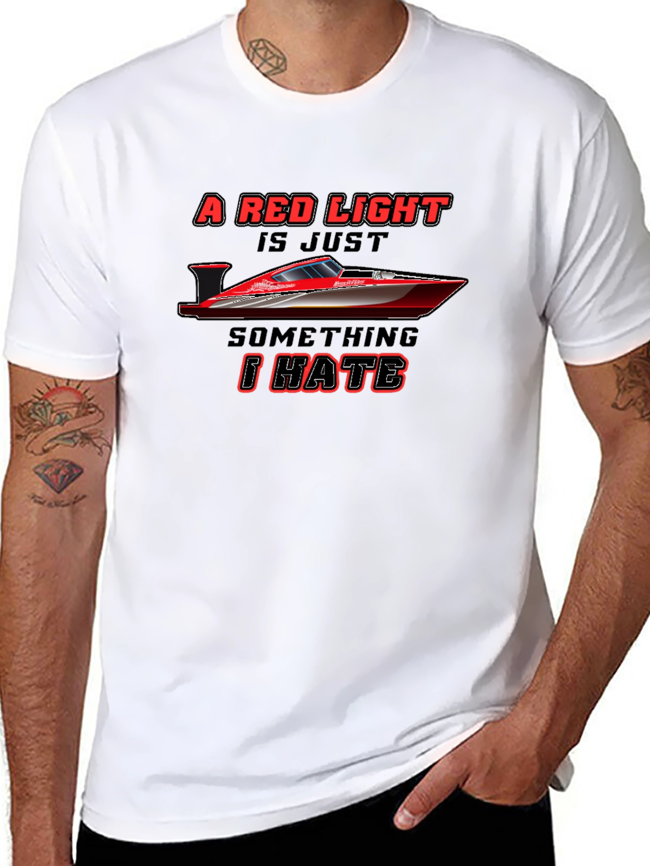 Red Light Boat T-Shirt - Hate It