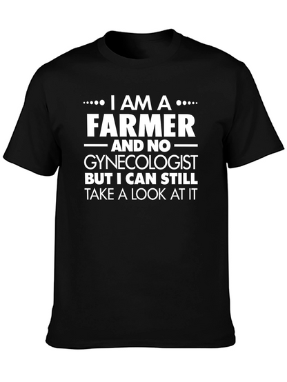Farmer T-Shirt Funny Gynecologist Joke Tee