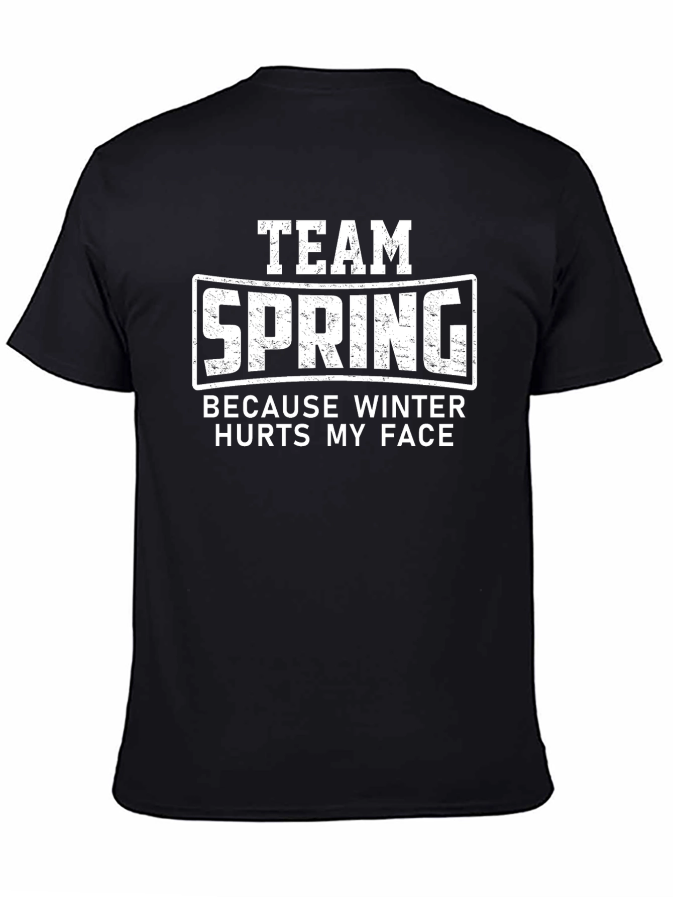 Team Spring T-Shirt - Because Winter Hurts My Face
