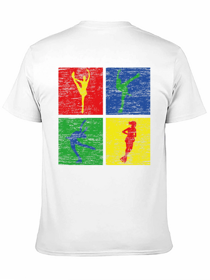 Retro Dancer Graphic Tee - Mens Black T-Shirt