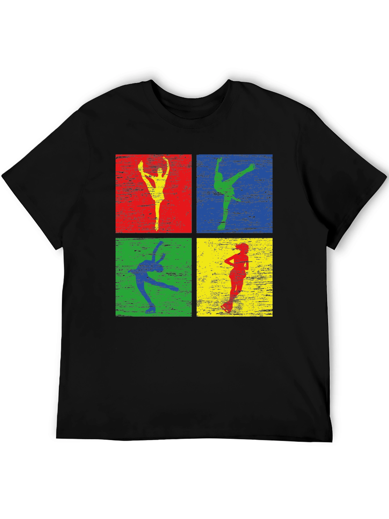 Retro Dancer Graphic Tee - Mens Black T-Shirt