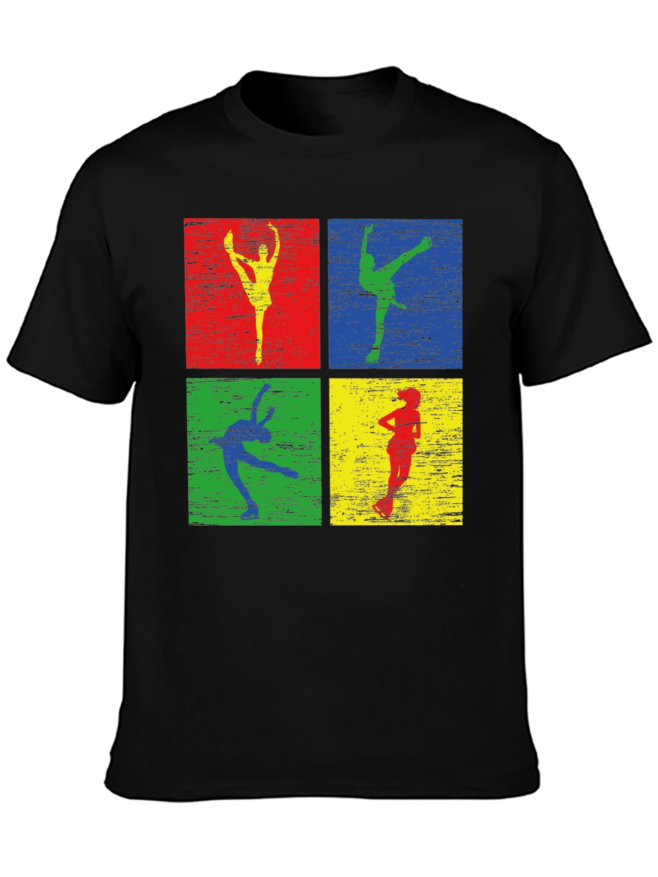 Retro Dancer Graphic Tee - Mens Black T-Shirt