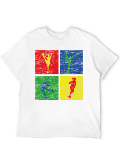 Retro Dancer Graphic Tee - Mens Black T-Shirt