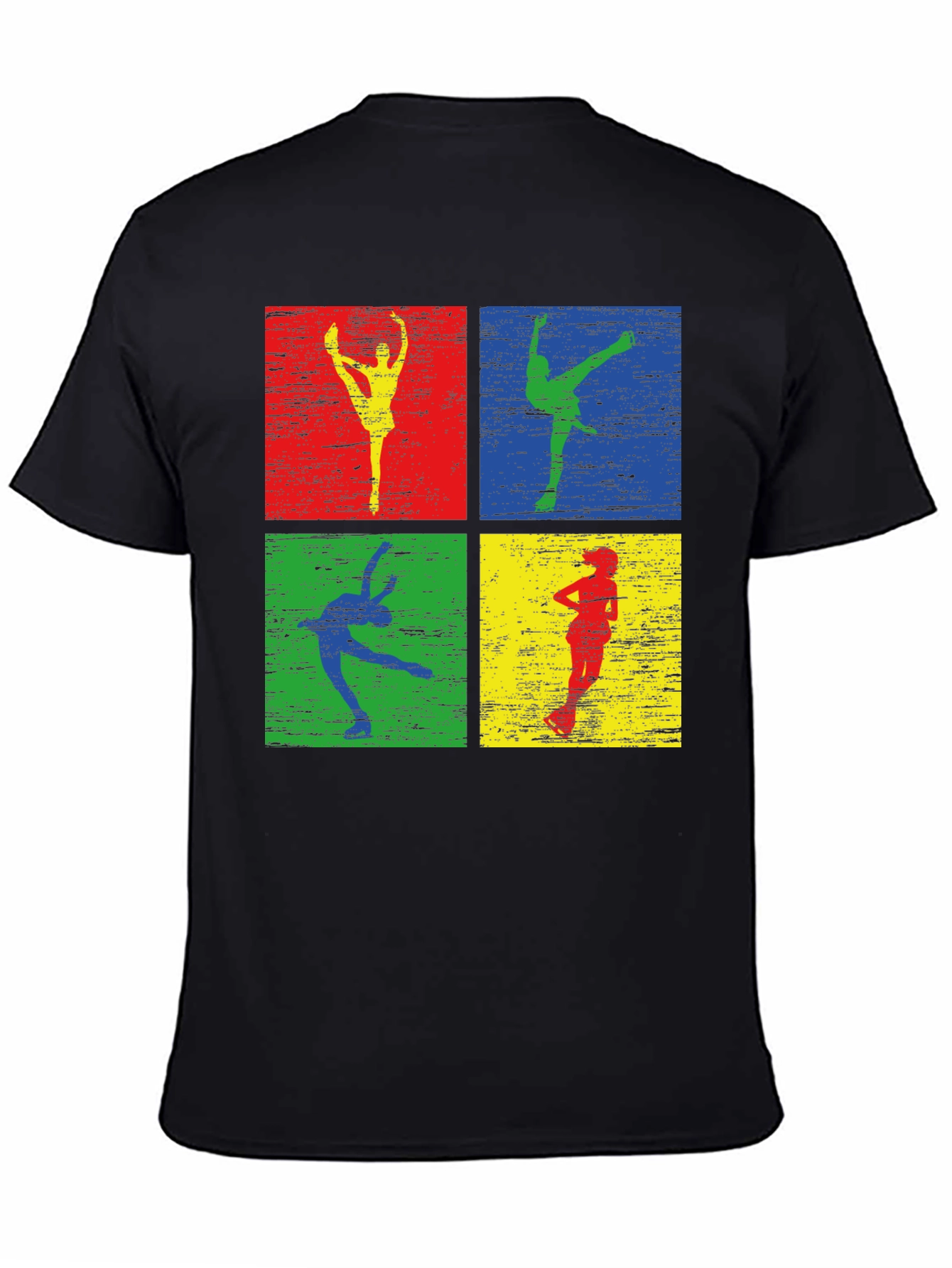 Retro Dancer Graphic Tee - Mens Black T-Shirt
