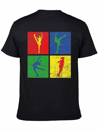 Retro Dancer Graphic Tee - Mens Black T-Shirt