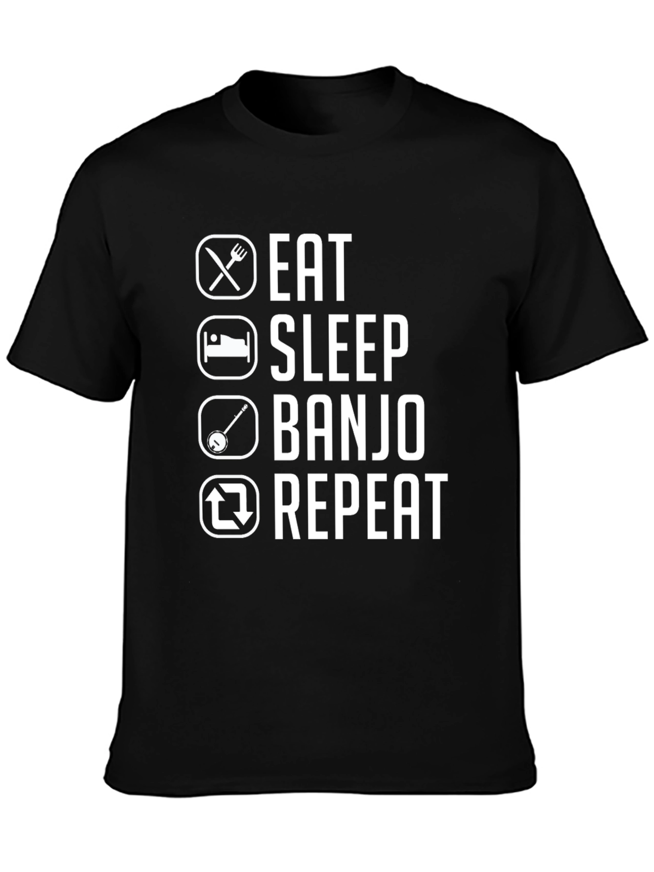 Eat Sleep Banjo Repeat Graphic Tee
