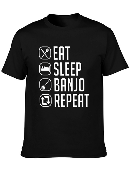 Eat Sleep Banjo Repeat Graphic Tee