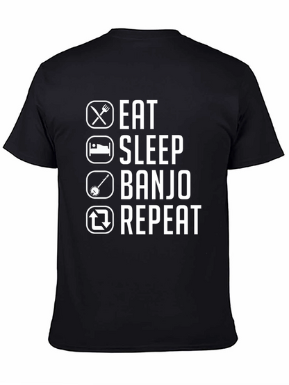 Eat Sleep Banjo Repeat Graphic Tee